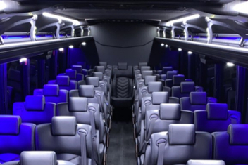 South San Francisco Charter Bus Interior