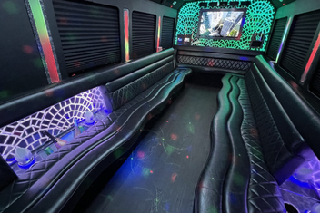 South San Francisco Limo Bus Interior